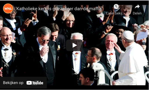 Youtube film met de titel Katholieke kerk is griezeliger dan de maffia